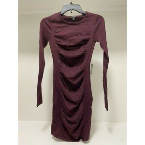 Express Maroon Long Sleeve Women’s Dress Size XS New